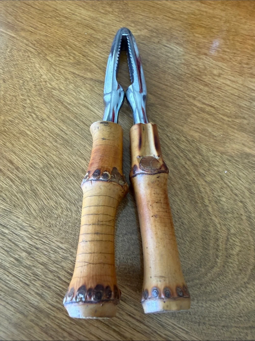VINTAGE Nutcracker with Bamboo Handles